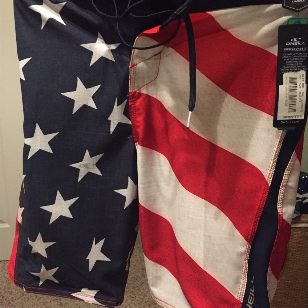 O'Neill Patriotic Boardshorts Size 27
