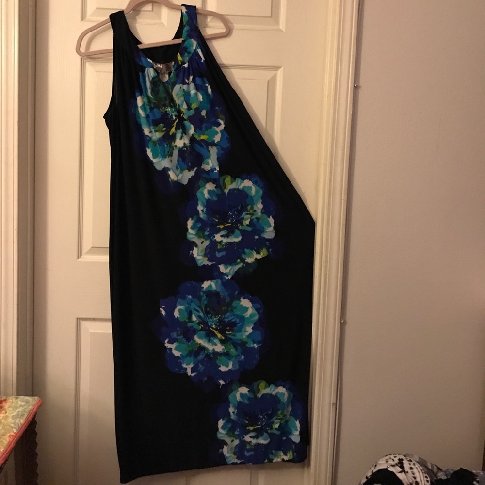 3x maxi dress metal collar no necklace necessary