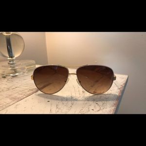 Women's Tory Burch Aviator Sunglasses