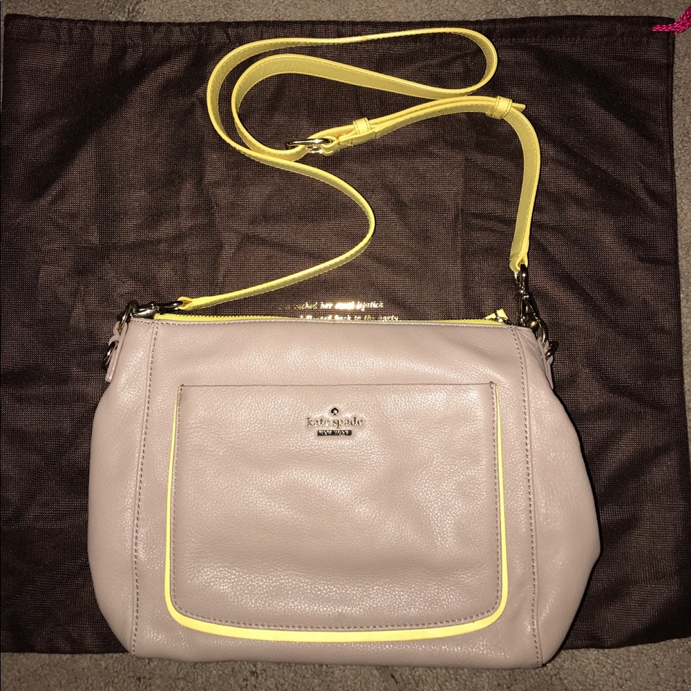 Kate Spade Yellow/Grey crossbody