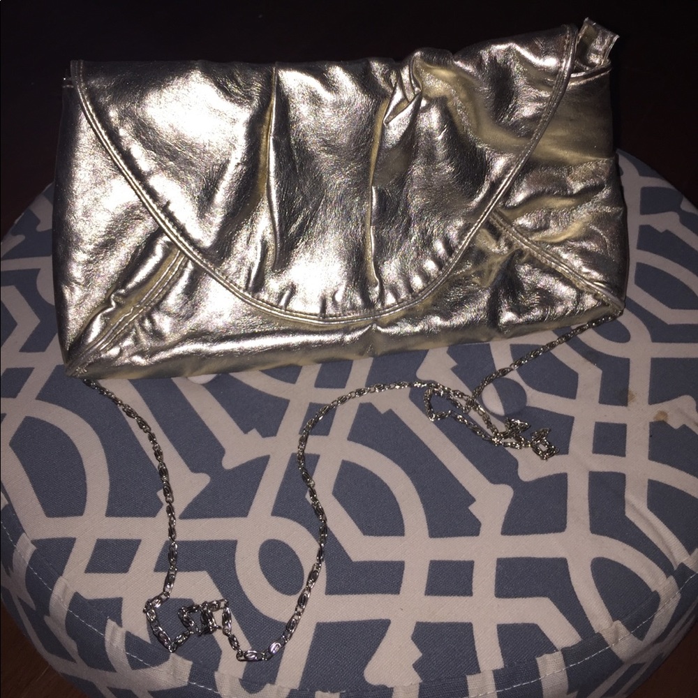 Golden shoulder bag