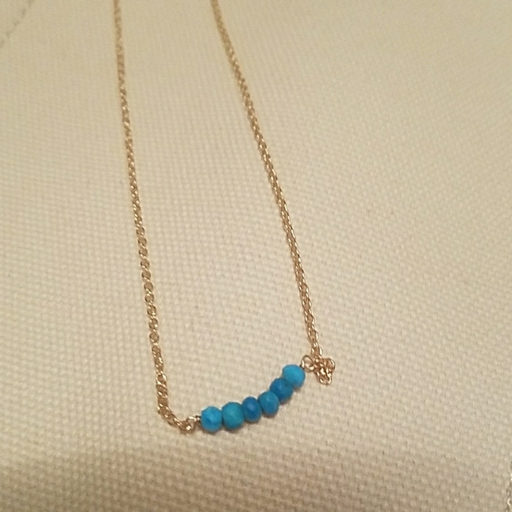 Mystic Gemstone Bar Necklace