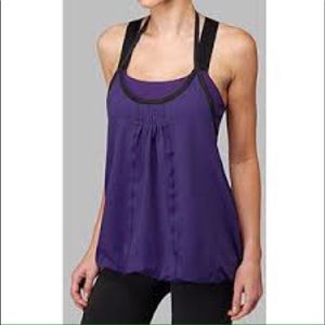 Rare Lululemon Awareness Gray/BlackTank top Size 4