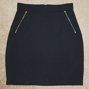 H&M  High Waist Black Mini skirt