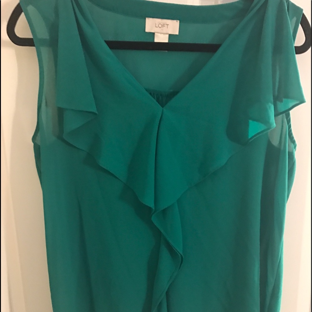 Green LOFT blouse