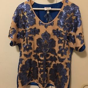 Tracy Reece NM + Target sequined blouse