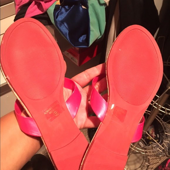 Charming Charlie jelly cork flip flops - Picture 2 of 2