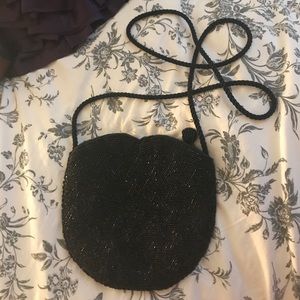 Black sparkly purse