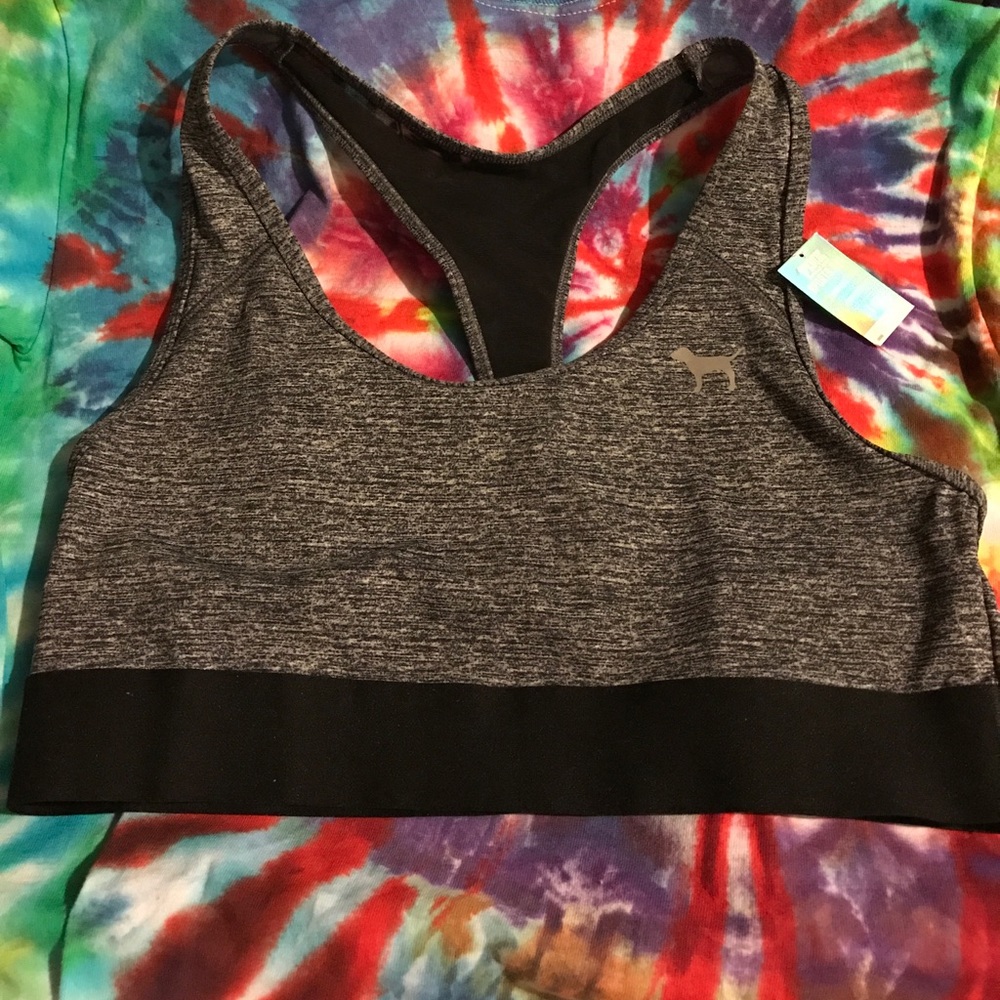 Pink light support sports bra❣️