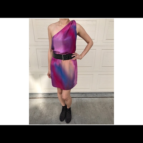 RORY BECA multicolor tiedye OneShoulder silk dress - Picture 2 of 7