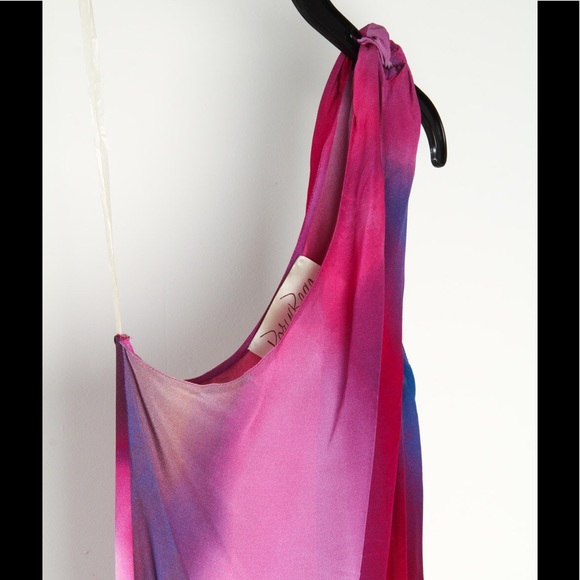 RORY BECA multicolor tiedye OneShoulder silk dress - Picture 4 of 7