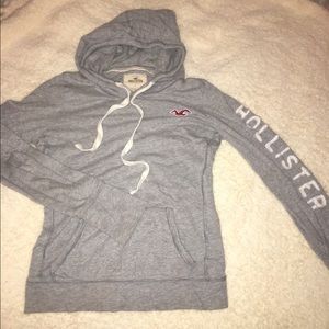 Grey Hollister hoodie