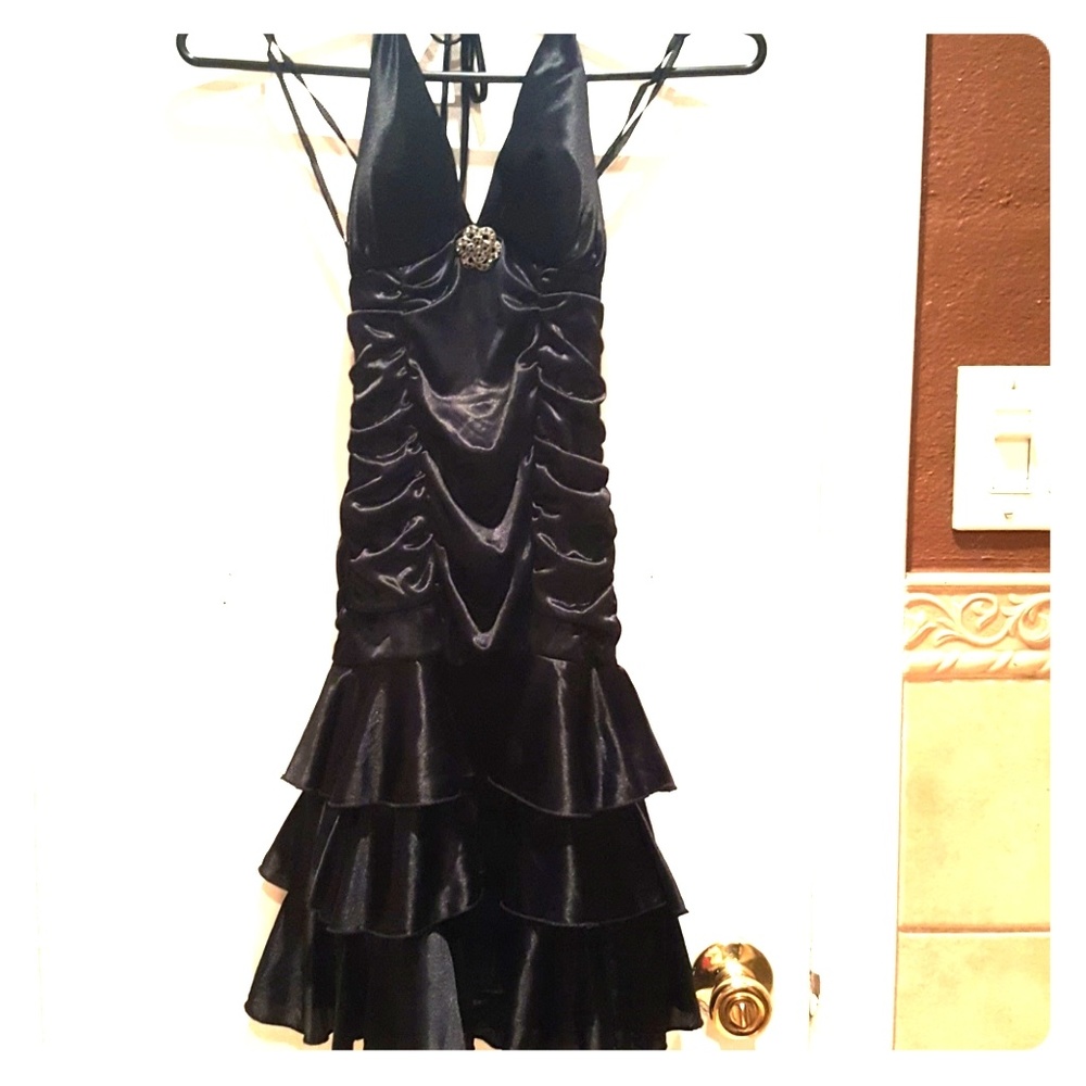 Womens black party dress