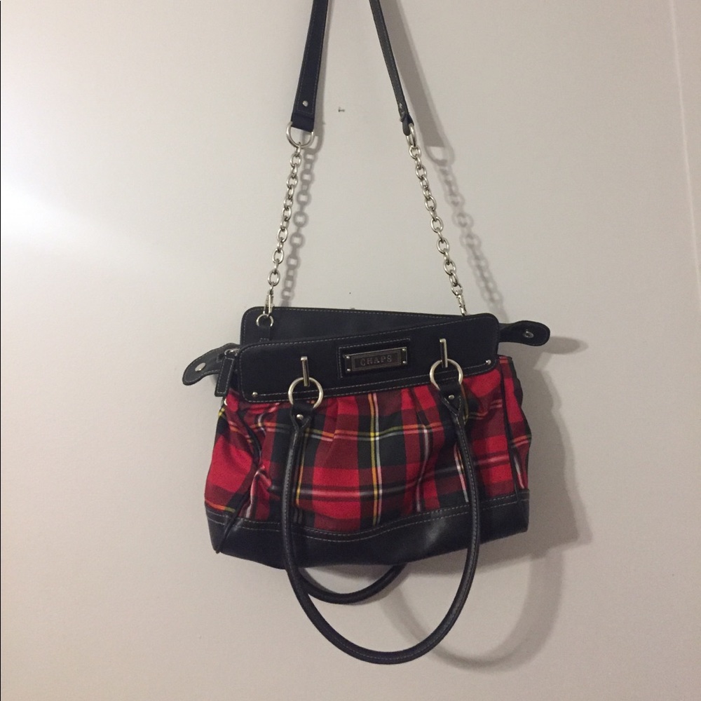 Chaps Tartan Shoulder Bag