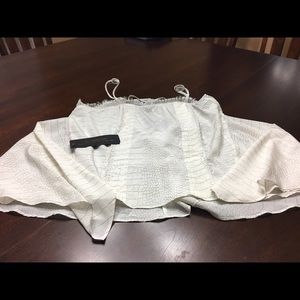 Silk Bebe croc print top