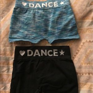 Two pair dance shorts size small 2-4