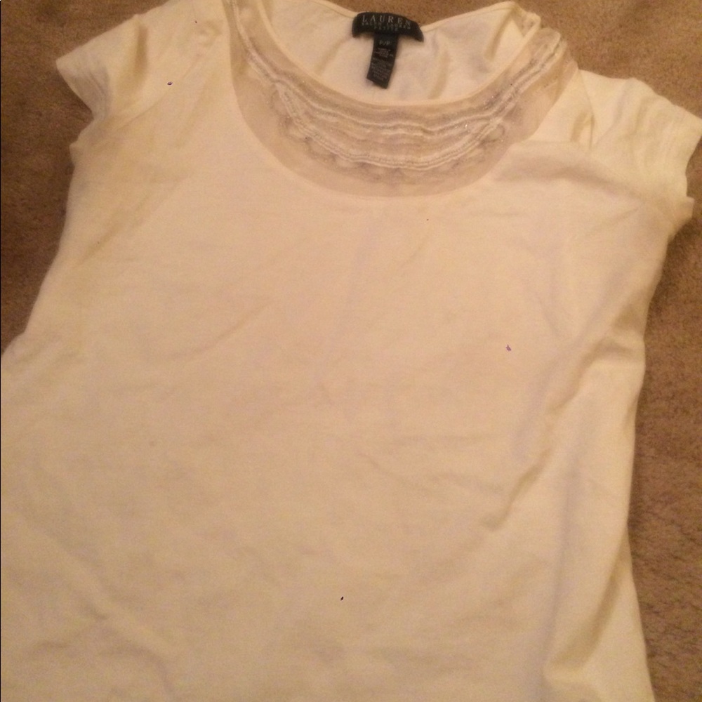 Ralph Lauren white t shirt