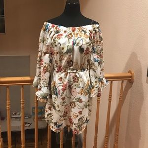 Floral Off Shoulder Dress