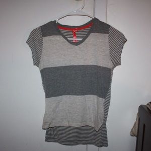Grey Striped T-Shirt