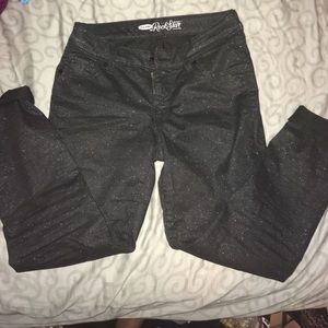 Black sparkly Rockstar jeans