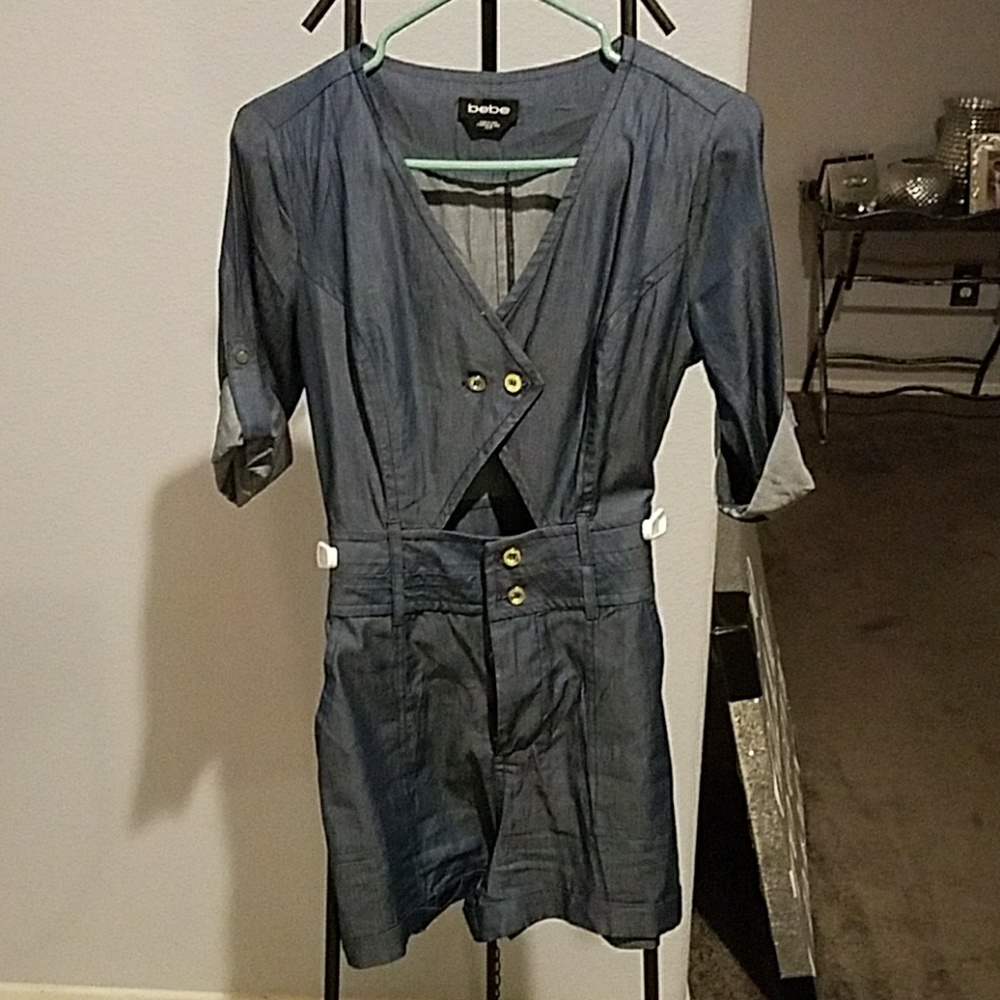 Blue jean romper