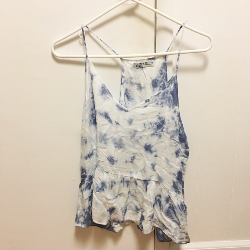 Cotton on sky blue tank
