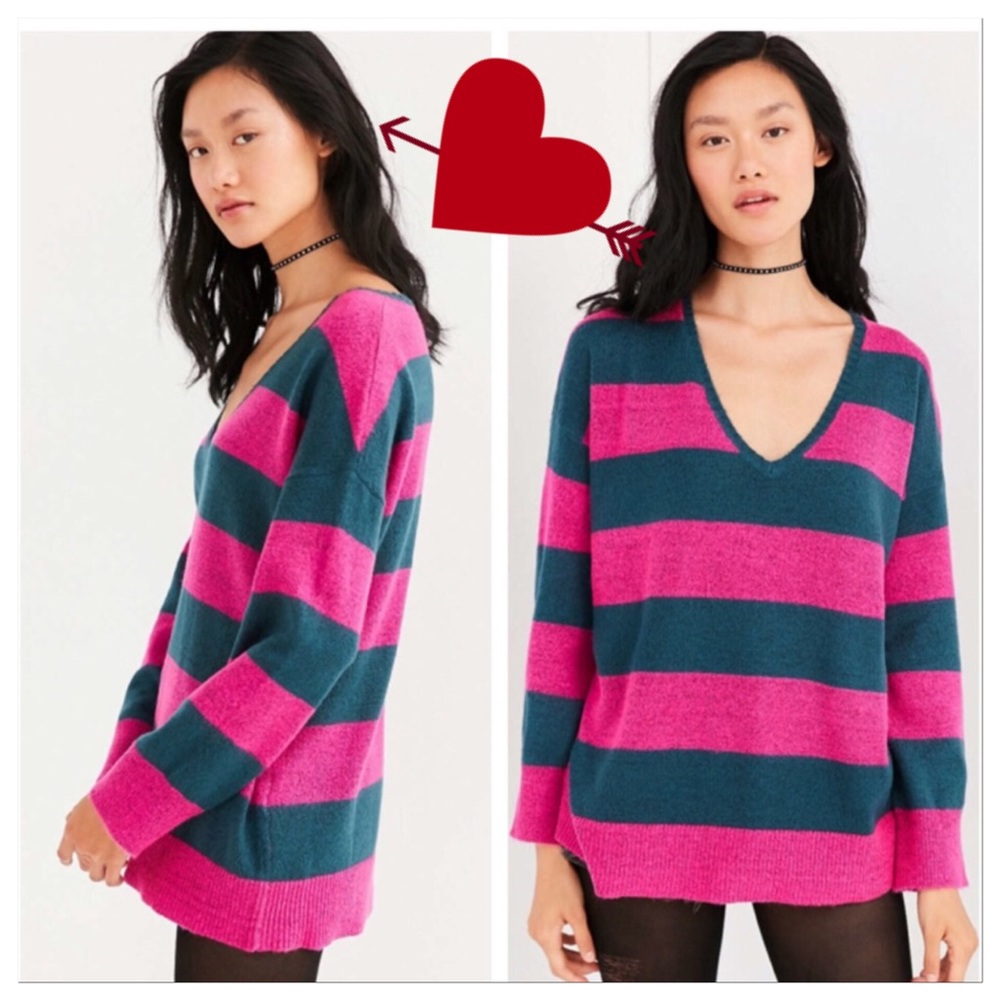 Urban Outfitters Oversized Stripe Pullover Sweater