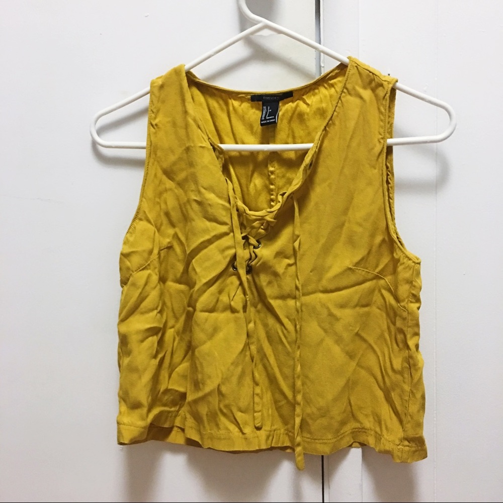 Forever 21 mustard crop top