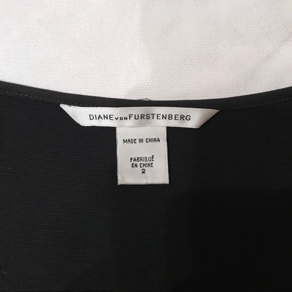 DIANE von FURSTENBERG DVF little black dress LBD - Picture 7 of 8