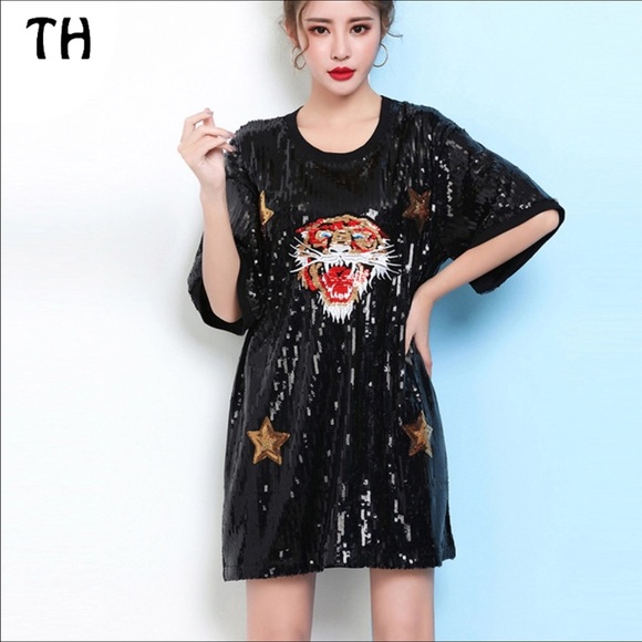 Sequin Tunic Dress - Picture 1 of 1