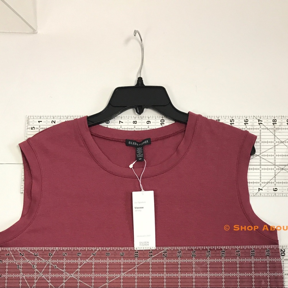 Eileen Fisher Rosewood Sleeveless  Stretch Dress - Picture 5 of 8