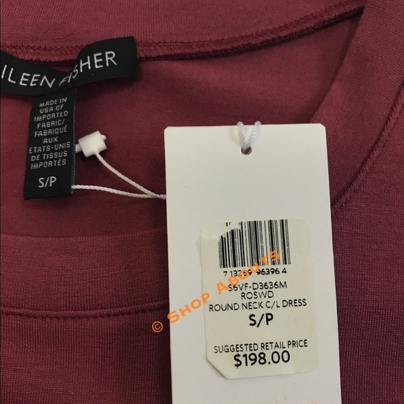 Eileen Fisher Rosewood Sleeveless  Stretch Dress - Picture 4 of 8