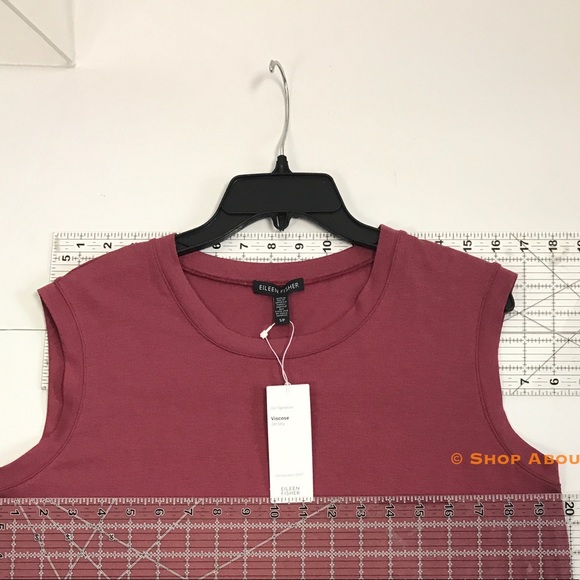 Eileen Fisher Rosewood Sleeveless  Stretch Dress - Picture 5 of 8