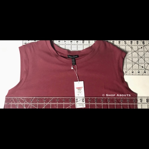 Eileen Fisher Rosewood Sleeveless  Stretch Dress - Picture 6 of 8