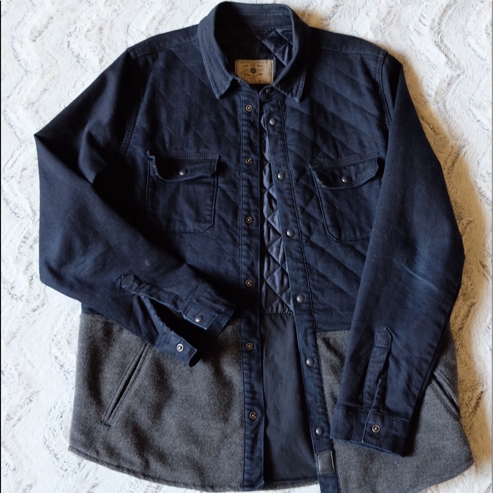 Zara men Quilted denim over-shirt