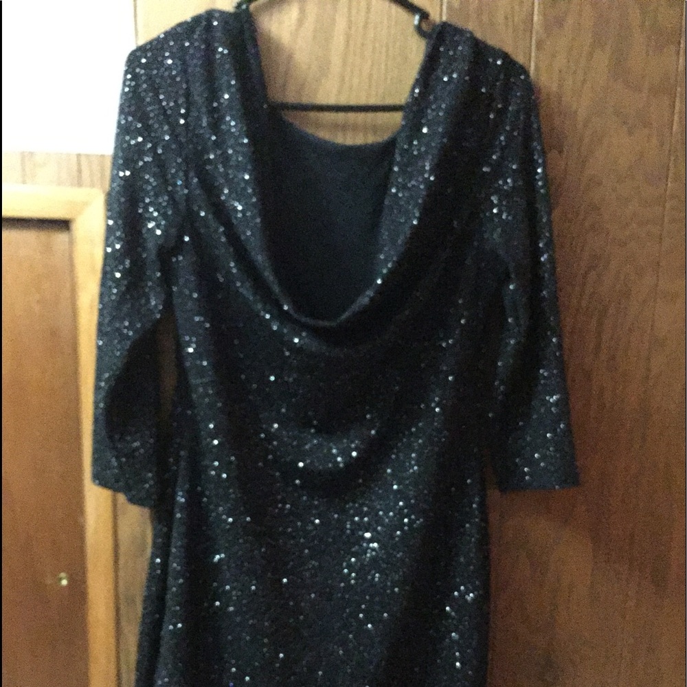 Black Dress with silver Sparkles