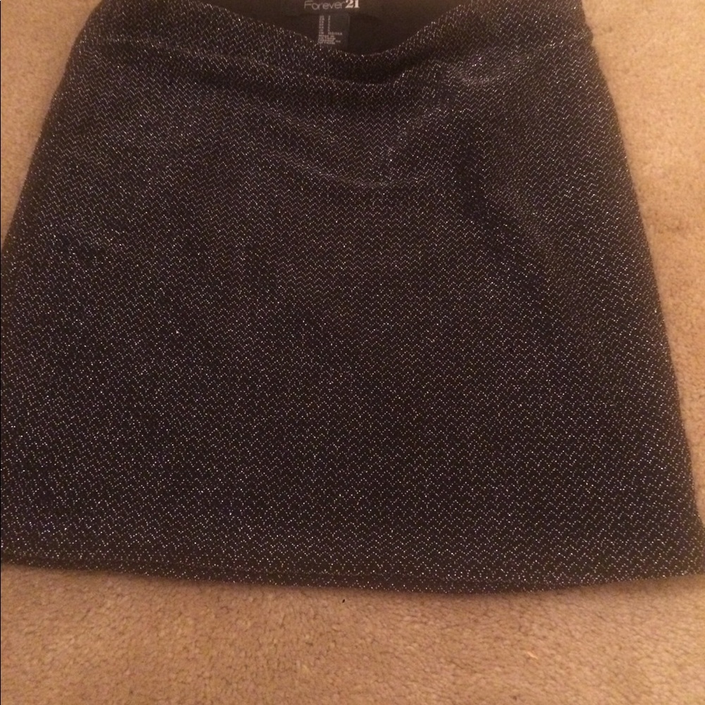 Glimmer skirt - small - shiny - black