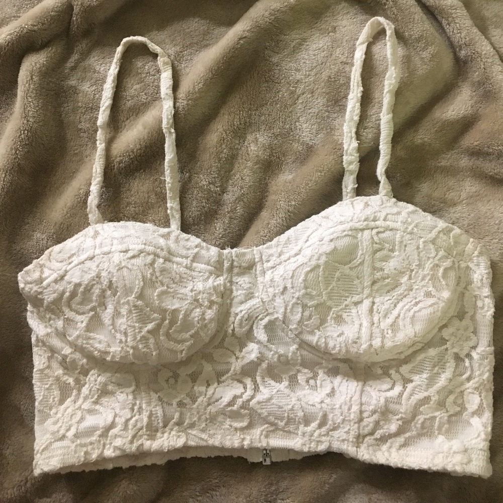 Lace crop top