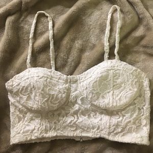 Lace crop top
