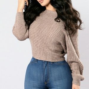 💖fashion nova "off balance" sweater💖