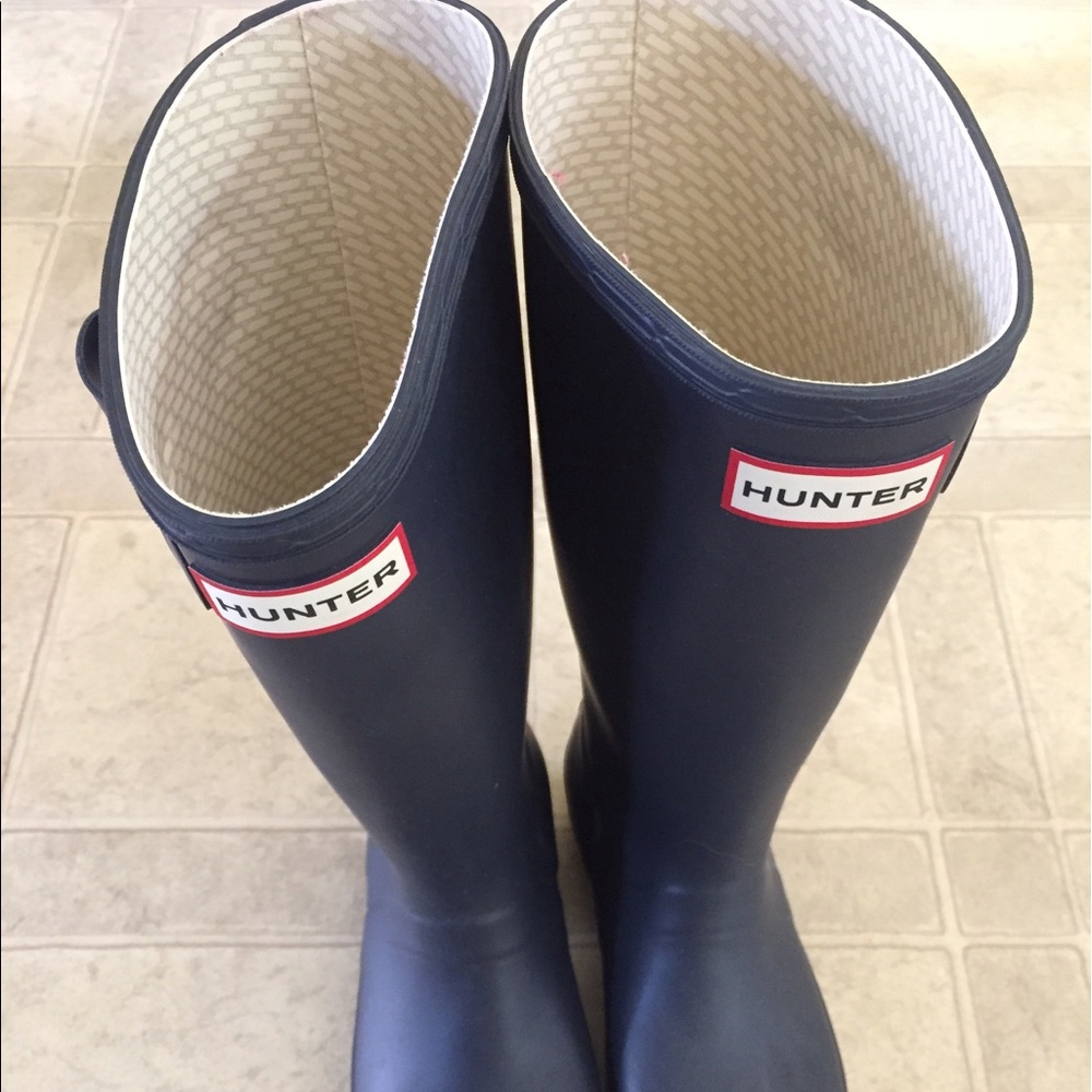 Hunter rubber rain boots size 5