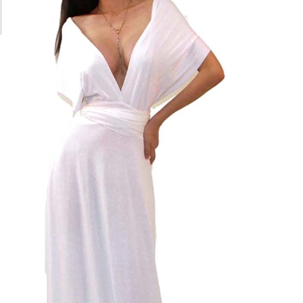 Off white multi-way dress