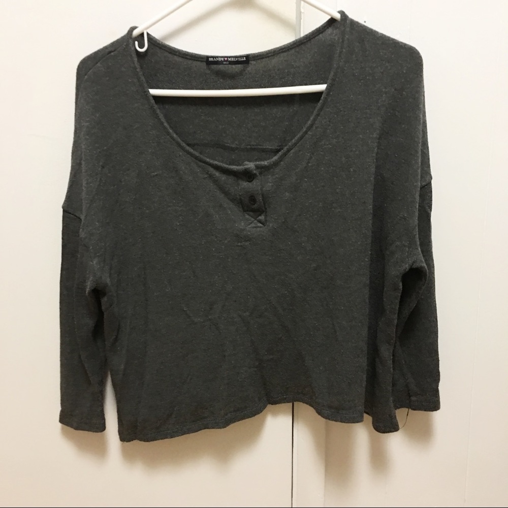 Randy Melville grey Henley