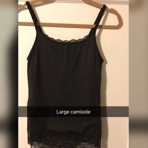 black camisole with tummy control