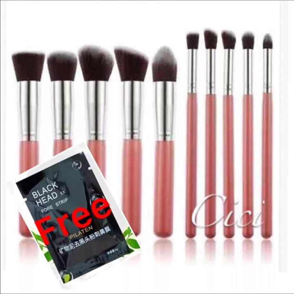 🌹🌹New 10pcs Makeup Brushes Set+2pc Mask