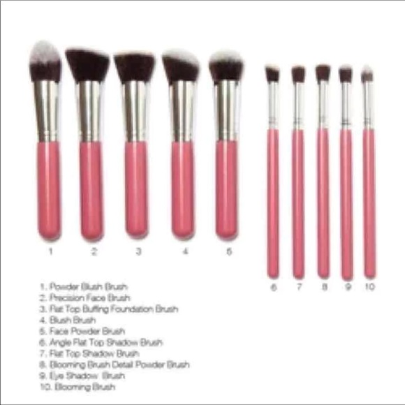 🌹🌹New 10pcs Makeup Brushes Set+2pc Mask - Picture 4 of 6