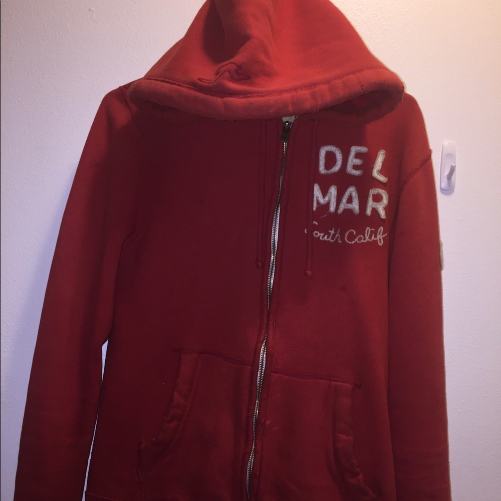 Men's Red Hollister Hoodie