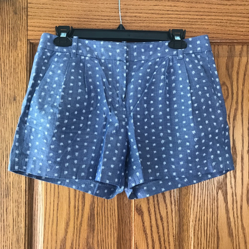 Jcrew "chambray" linen shorts