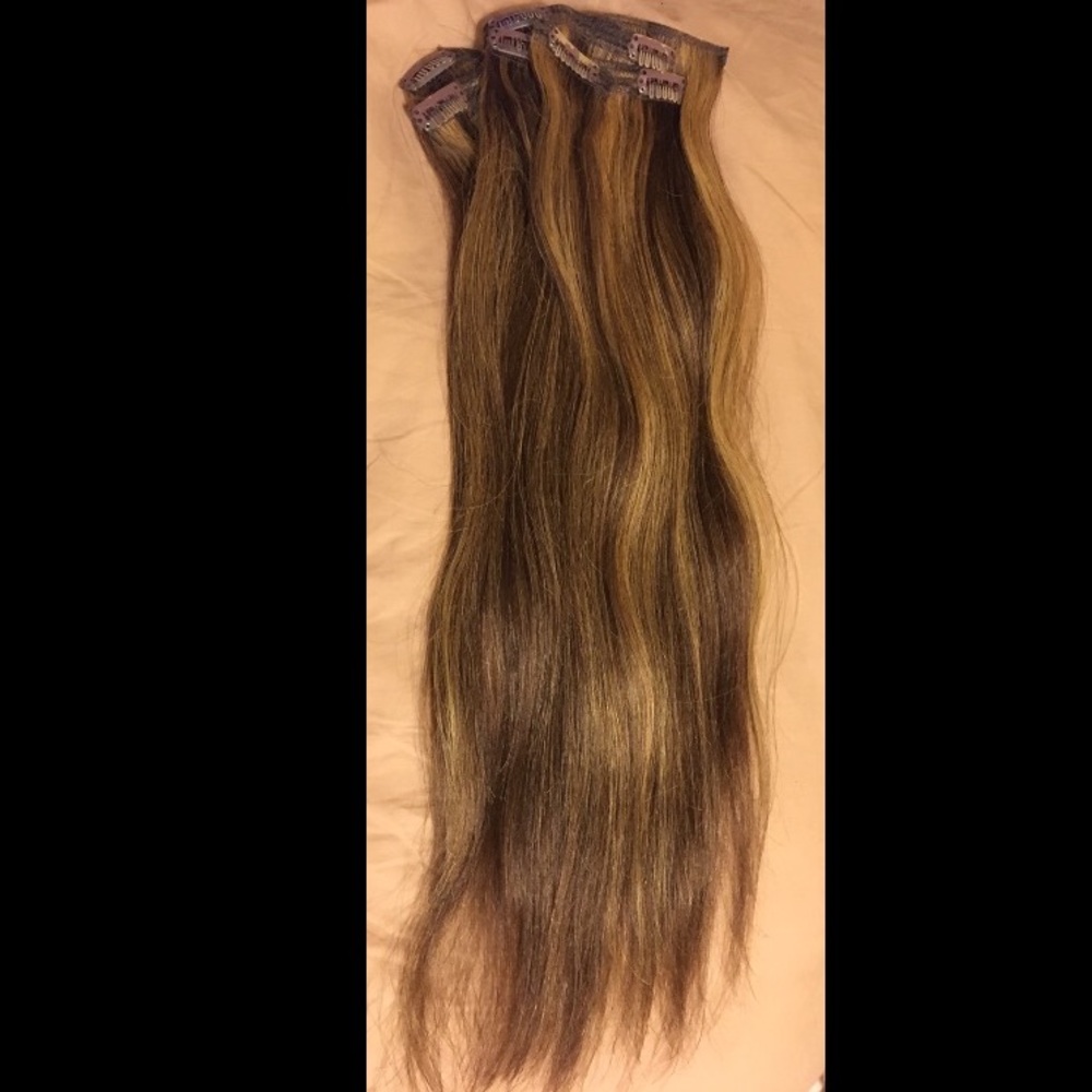 highlight balyage hair extensions 100%human hair