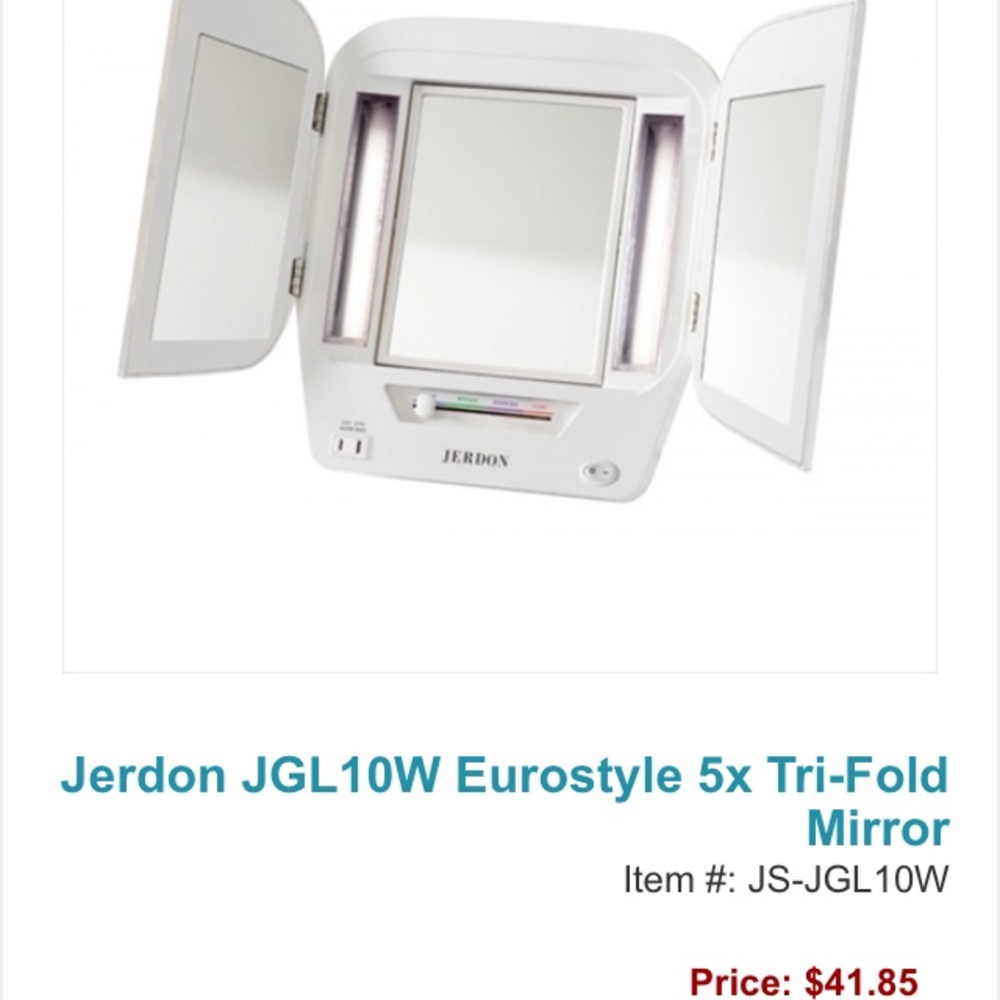 Jerdon 5x Tri-Fold Mirror!